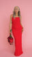 VIREJA Long Dress - Racing Red