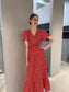 VIMATHILDE Midi Dress - Mars Red