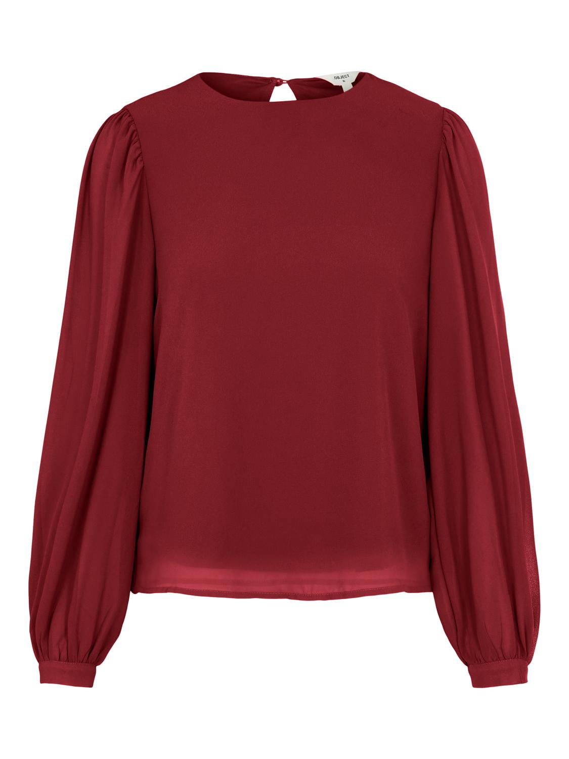 OBJMILA T-Shirts & Tops - Red Dahlia