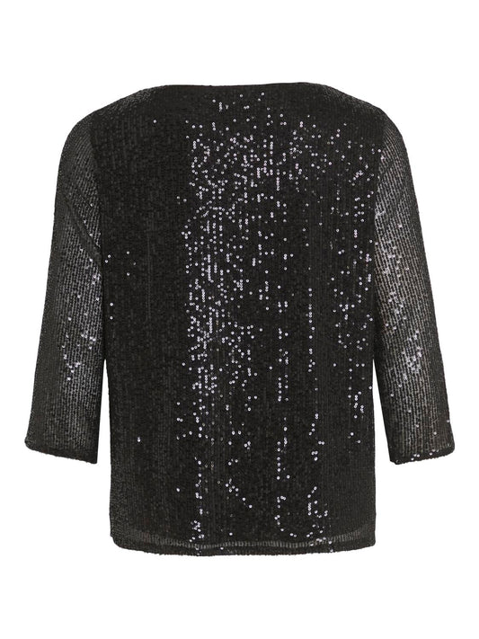 VISPARKLING T-Shirts & Tops - Black