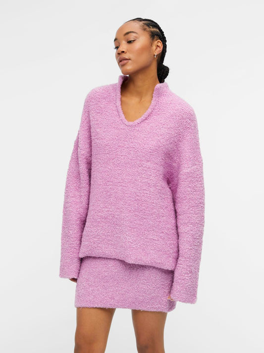 OBJFRILL Pullover - Orchid