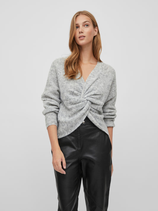 VIOTRERA Pullover - Super Light Grey Melange