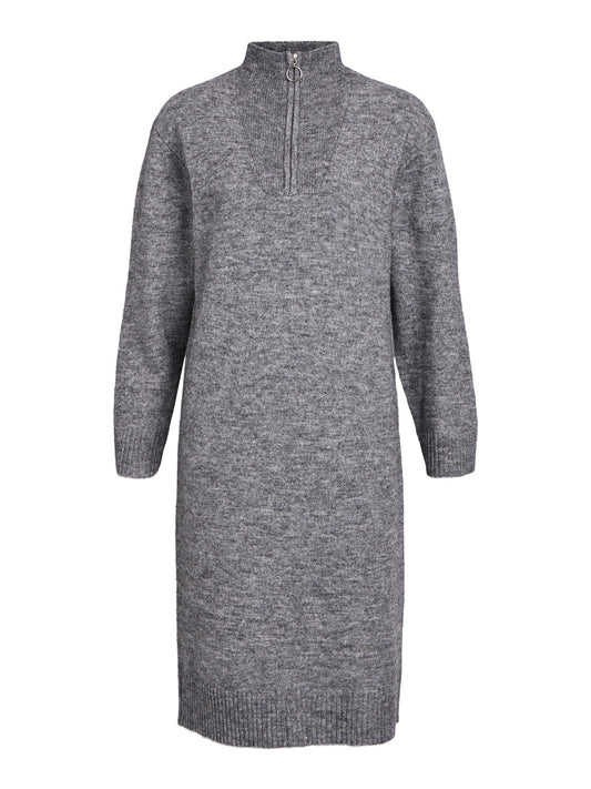 OBJMINNA Dress - Dark Grey Melange