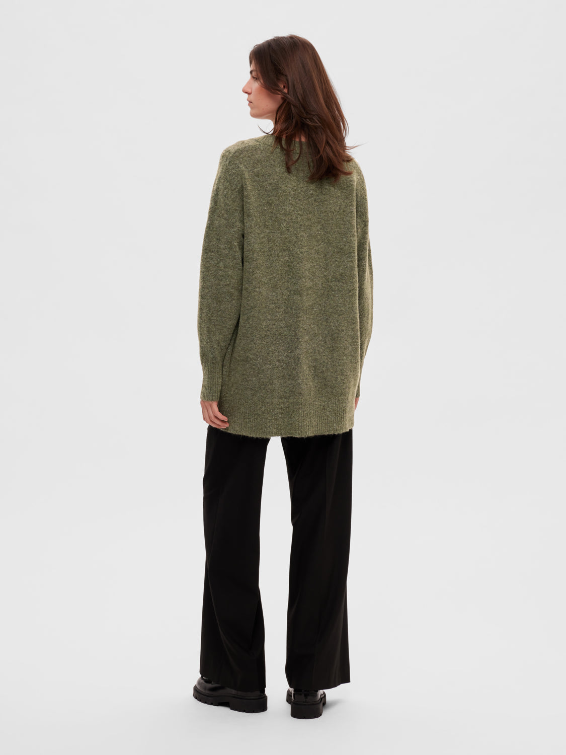SLFMALINE Cardigan - Dusky Green