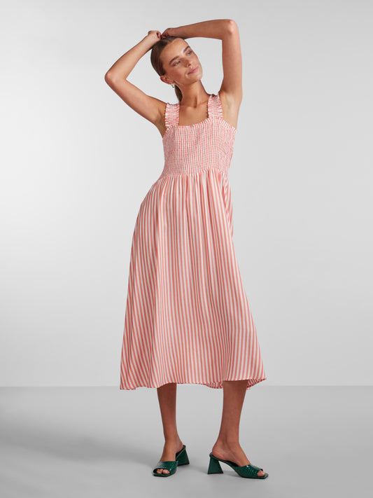 PCKORAH Dress - Hot Coral